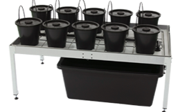 Aero Grow Table - L (120 x 120 x 37): Growsystem für 10 Pflanzen